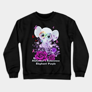 alzheimers warrior unbreakable Crewneck Sweatshirt